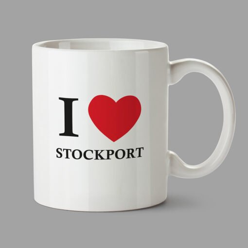 Personalised Mugs - I love Stockport